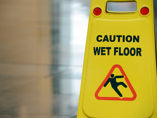 Mercantile Blog Image - Wet Floor Sign